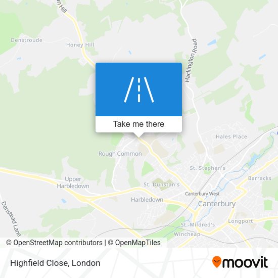 Highfield Close map