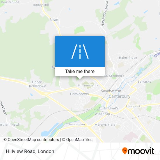 Hillview Road map