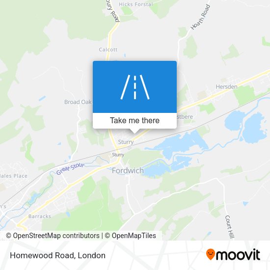Homewood Road map