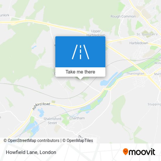 Howfield Lane map