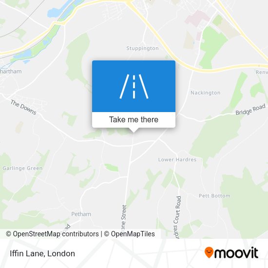Iffin Lane map