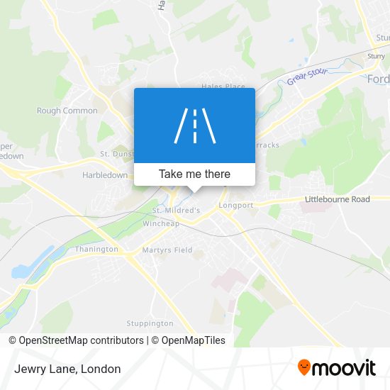 Jewry Lane map