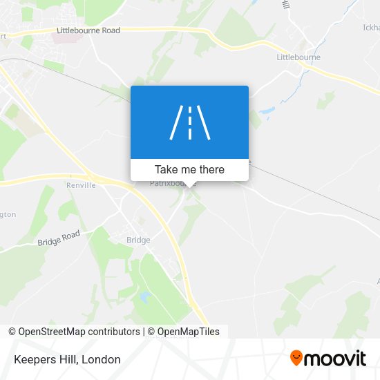 Keepers Hill map