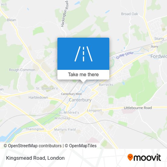 Kingsmead Road map