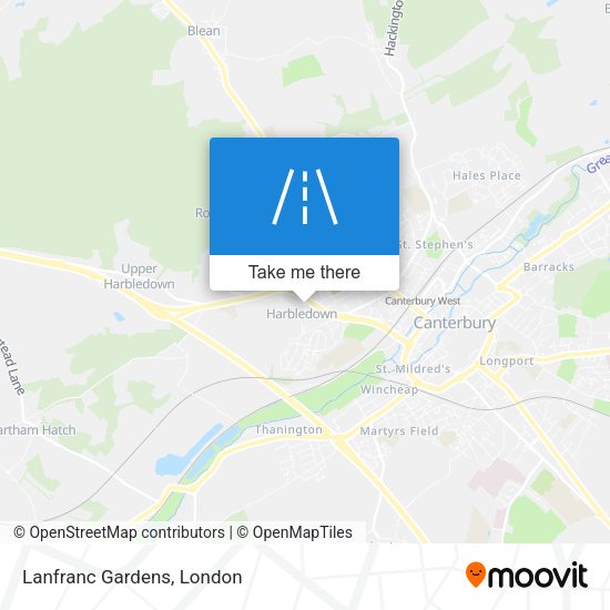 Lanfranc Gardens map