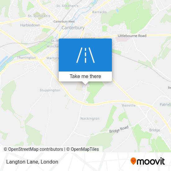 Langton Lane map