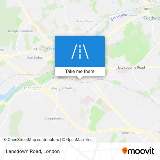 Lansdown Road map