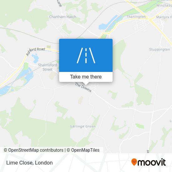 Lime Close map