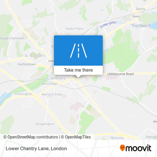 Lower Chantry Lane map