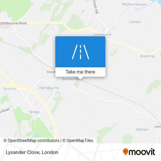 Lysander Close map