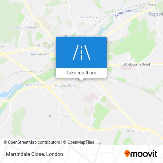 Martindale Close map