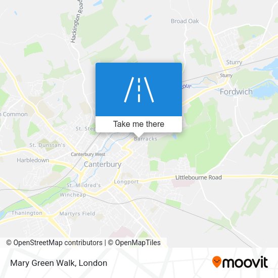 Mary Green Walk map