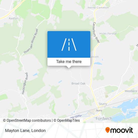 Mayton Lane map