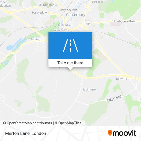 Merton Lane map