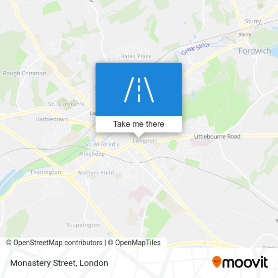 Monastery Street map