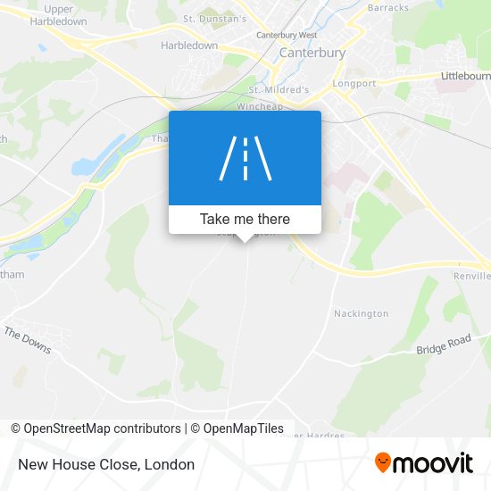 New House Close map