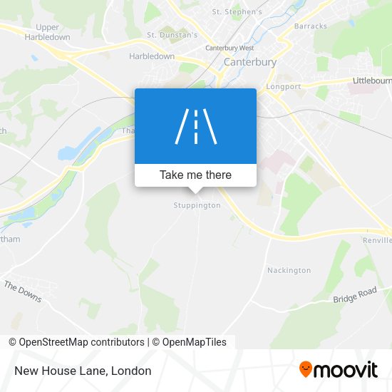 New House Lane map