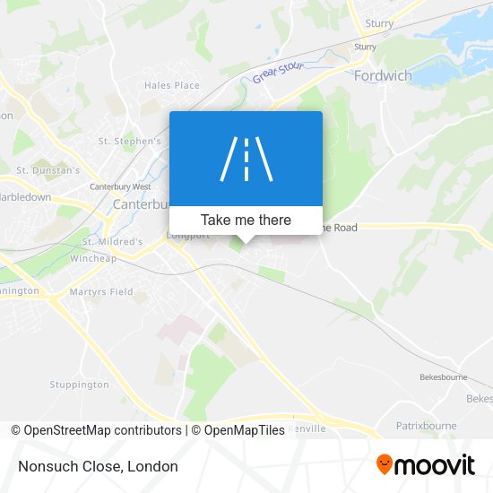 Nonsuch Close map