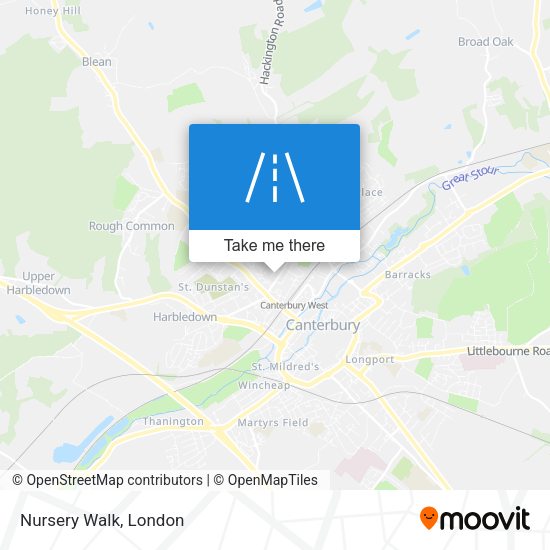 Nursery Walk map