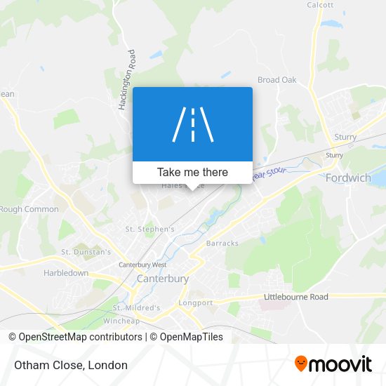 Otham Close map