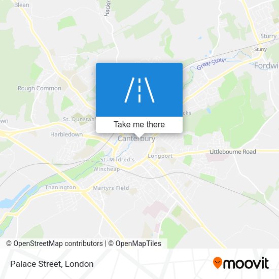 Palace Street map