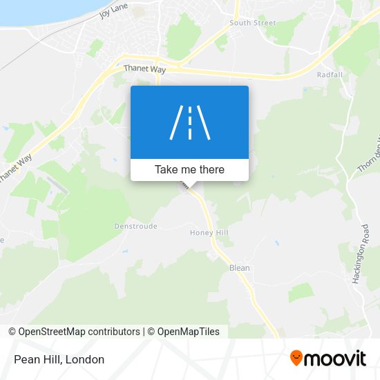 Pean Hill map