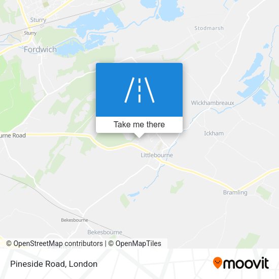 Pineside Road map