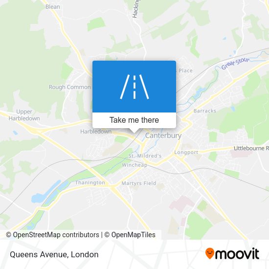 Queens Avenue map