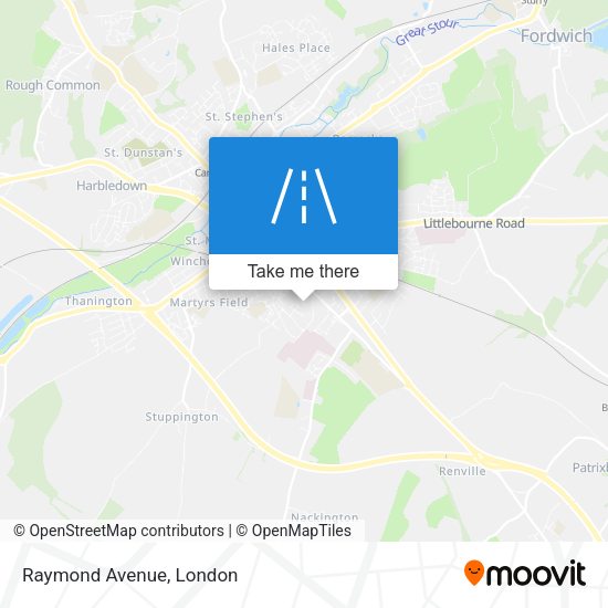 Raymond Avenue map