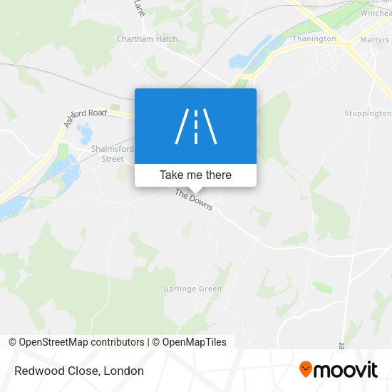 Redwood Close map