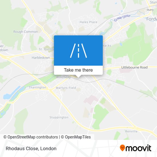 Rhodaus Close map