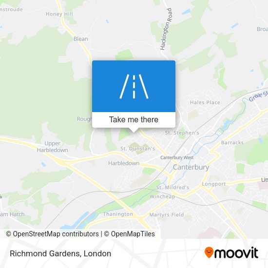 Richmond Gardens map