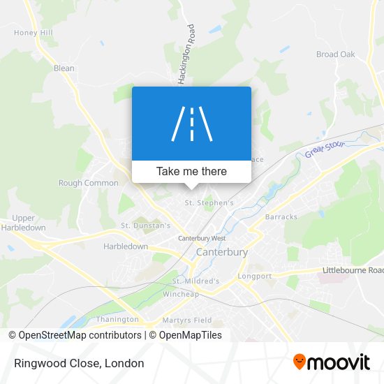 Ringwood Close map