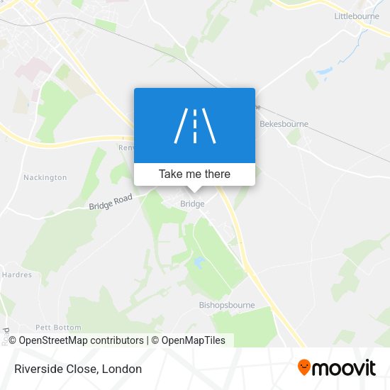 Riverside Close map