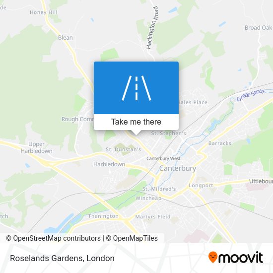 Roselands Gardens map
