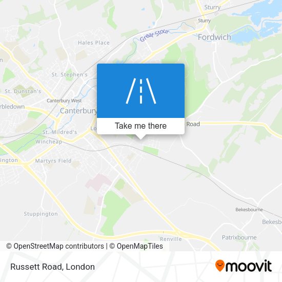 Russett Road map