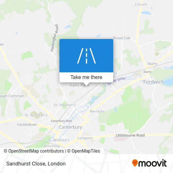 Sandhurst Close map