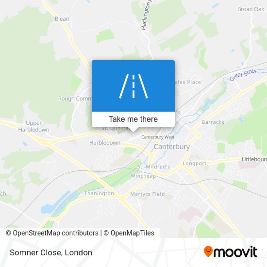 Somner Close map