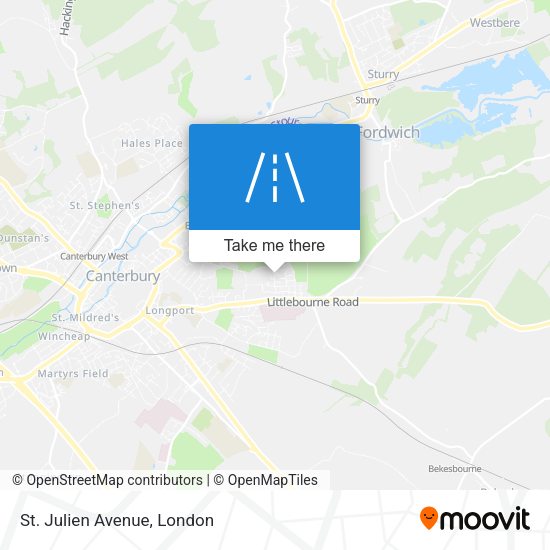St. Julien Avenue map