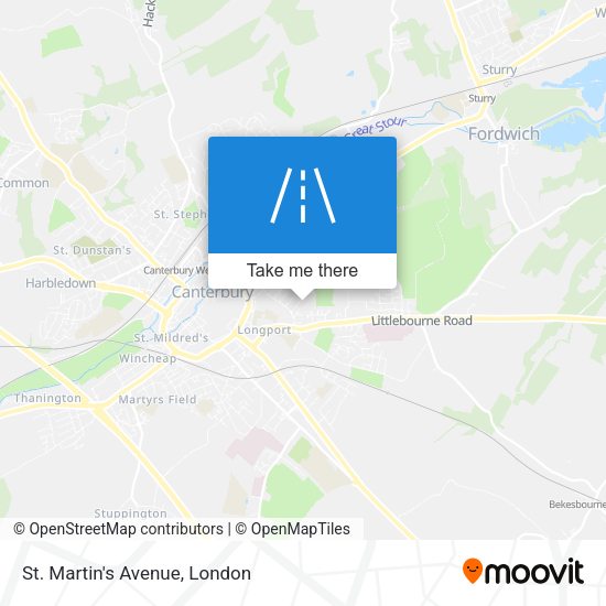 St. Martin's Avenue map