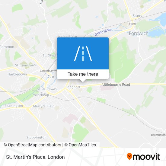 St. Martin's Place map