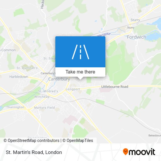 St. Martin's Road map