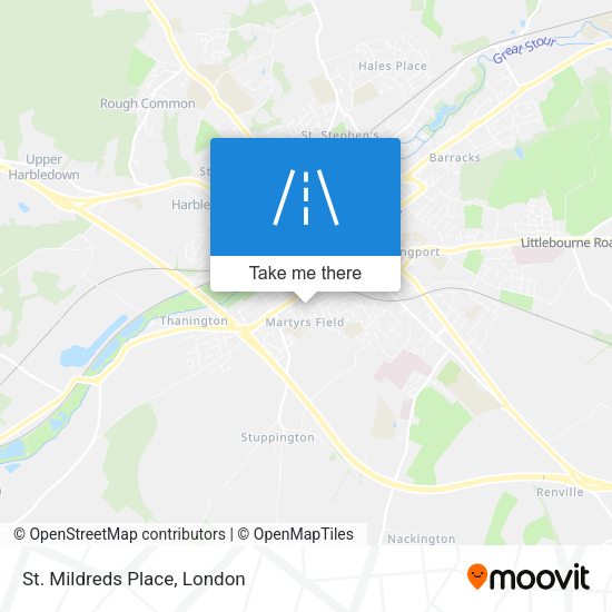 St. Mildreds Place map