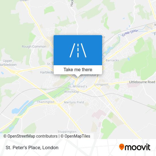 St. Peter's Place map