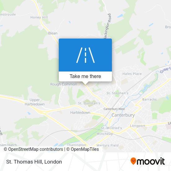 St. Thomas Hill map