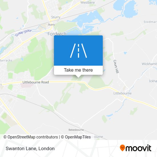 Swanton Lane map