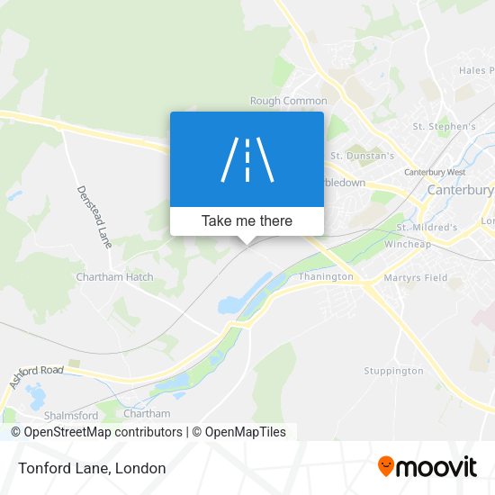 Tonford Lane map