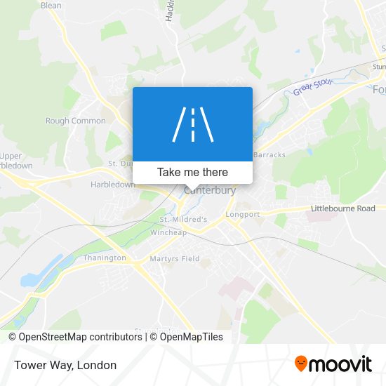 Tower Way map