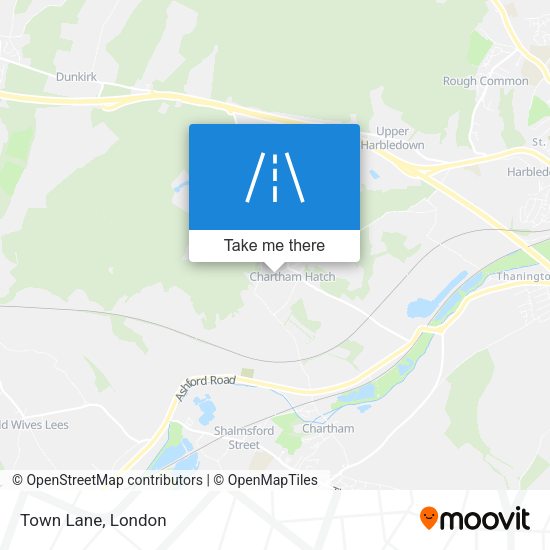 Town Lane map