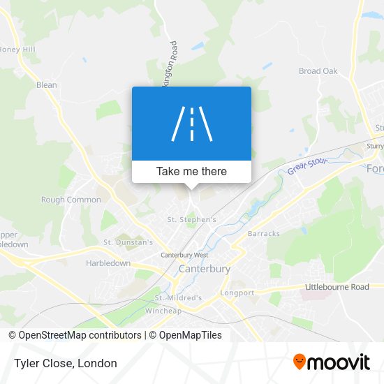 Tyler Close map